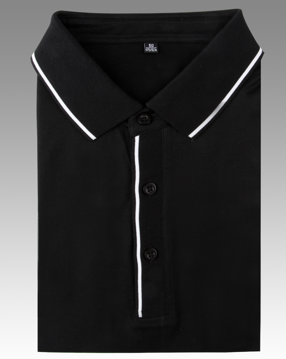 黑色棉質高檔T恤衫