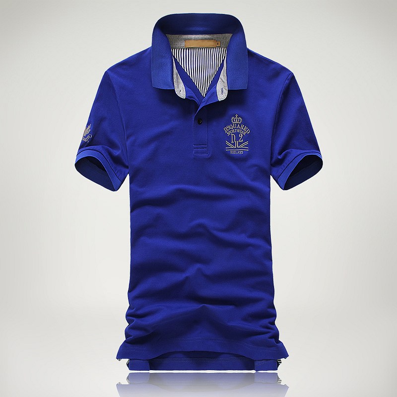 潮款藍(lán)色T恤衫