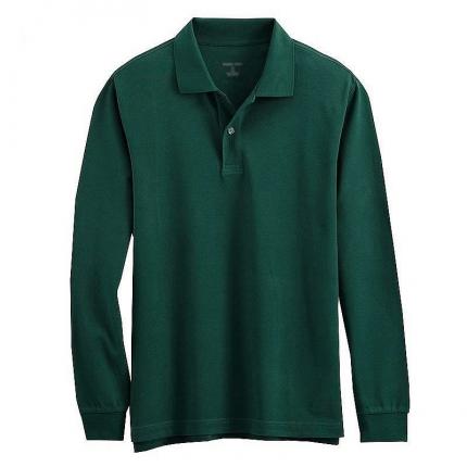 【定制】翻領(lǐng)長袖秋裝T恤衫加工定制，保羅服裝提供