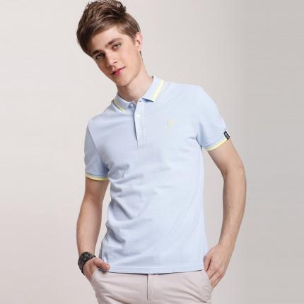 【定制】淡色時(shí)尚POLO衫款式加工，定制男女款式均可