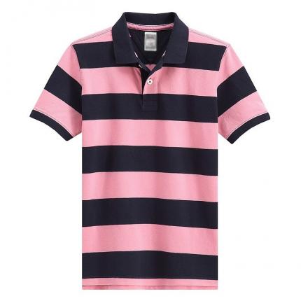 大條紋休閑時尚T恤衫制作，條紋顏色可以定做