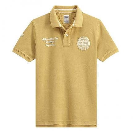 【定制】男士新款T恤衫時尚顏色純棉POLO衫加工